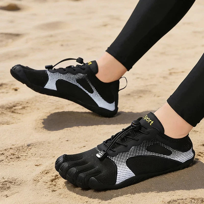 Barfuß-Sportschuhe mit Zehen für Herren | Leichte Minimalistische Schuhe mit Flexibler Sohle und Rutschfestem Grip