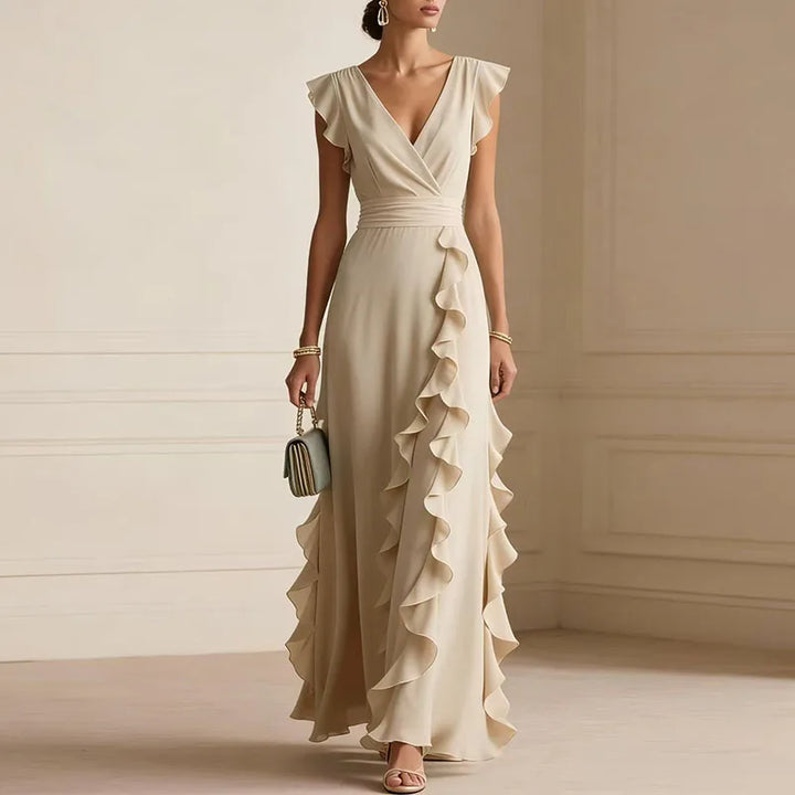 Patricia Maxikleid mit Rüschensaum