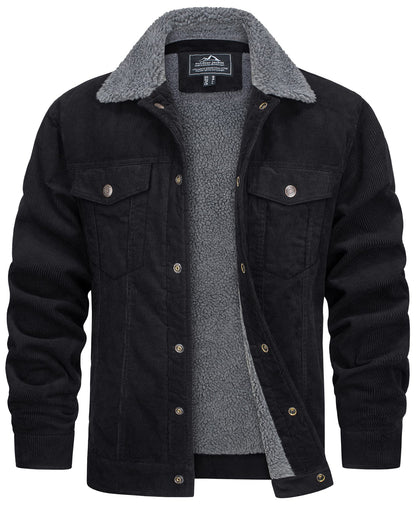 Corvian Chaqueta Hombre | Chaqueta de Invierno con Cierre Frontal
