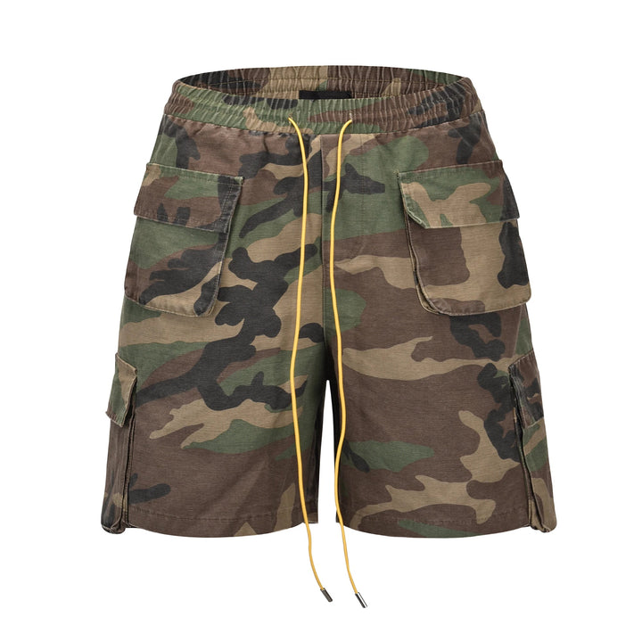 Men's Oversized Camo Camouflage Cargo Summer Shorts-Metro Lane Plaza