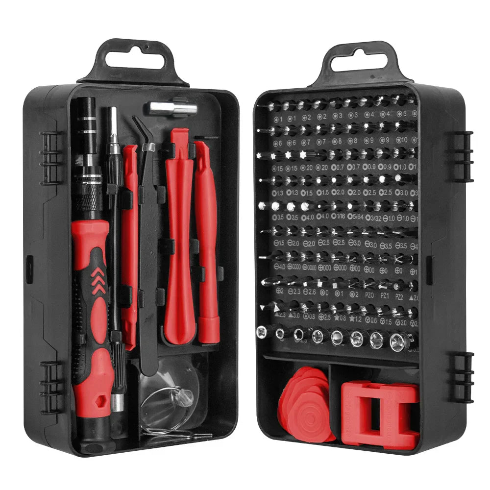 Set 115 in 1 Präzisionsschraubendreher mit magnetischen Reparaturwerkzeugen