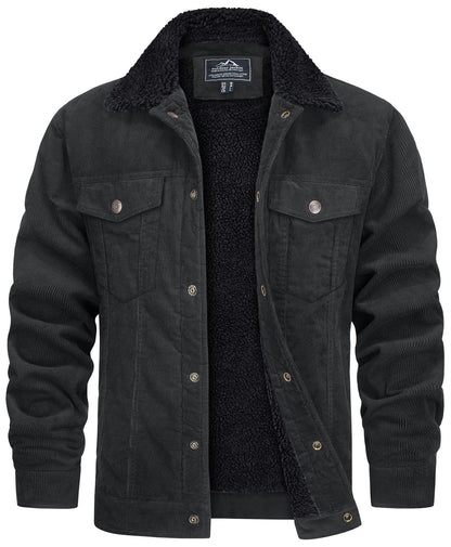 Corvian Chaqueta Hombre | Chaqueta de Invierno con Cierre Frontal
