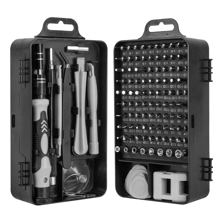 Set 115 in 1 Präzisionsschraubendreher mit magnetischen Reparaturwerkzeugen