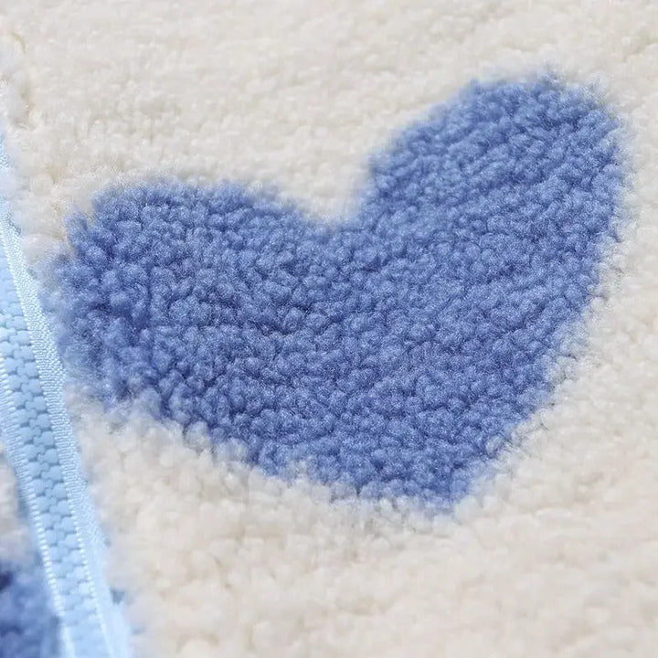 Katharyn Dámská Bunda | Oboustranná Bunda s Detaily ve Tvaru Srdce