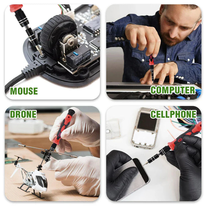 Set 115 in 1 Präzisionsschraubendreher mit magnetischen Reparaturwerkzeugen