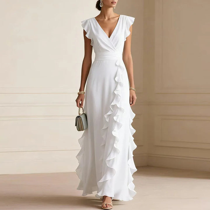 Patricia Maxikleid mit Rüschensaum