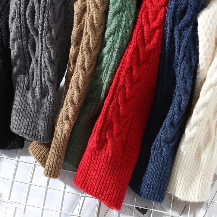 Pánský svetr s kulatým výstřihem | Měkká texturovaná pletenina v šedé barvě