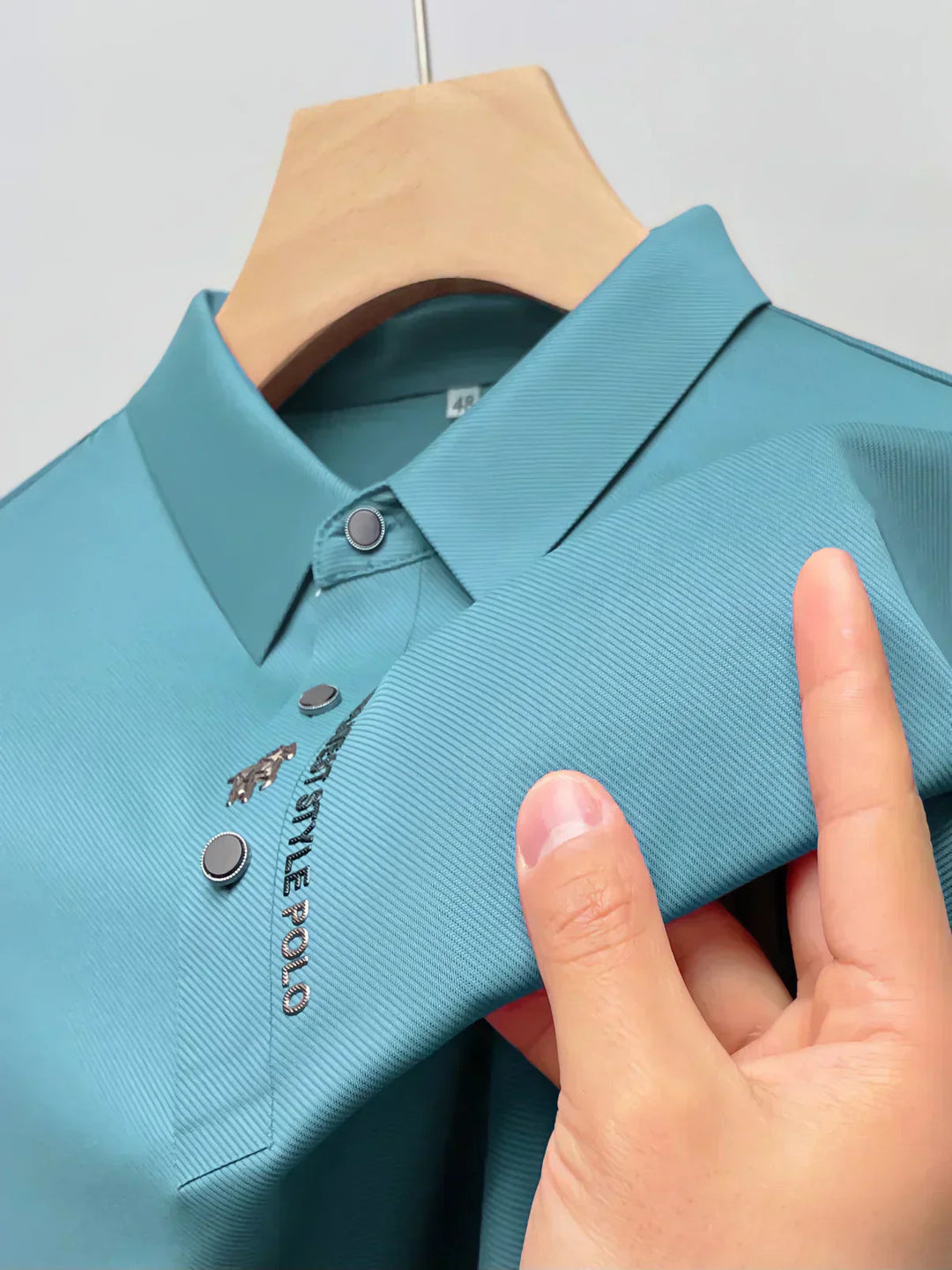 Men's Stretch Polo T-Shirt – Wrinkle-Free Comfort Wear-Metro Lane Plaza