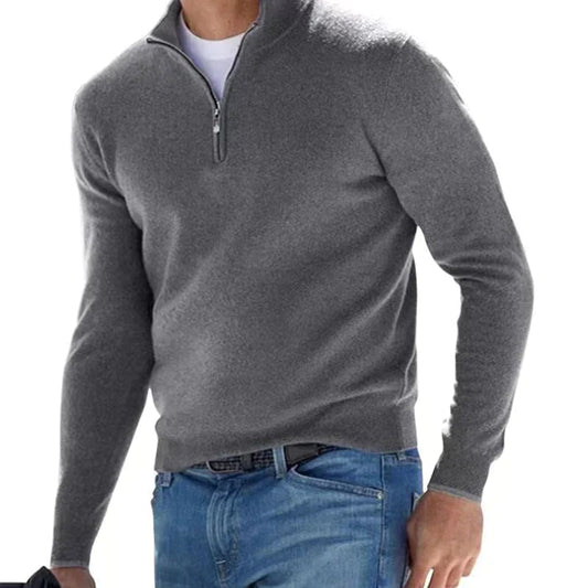 Suéter Hombre Semi-Zip | Casual y Cálido