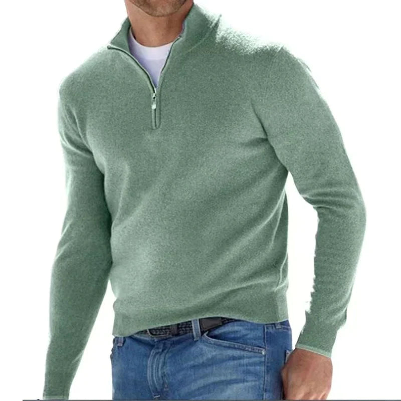 Suéter Hombre Semi-Zip | Casual y Cálido