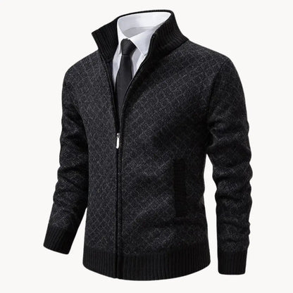Chaqueta de Suéter con Cremallera Completa para Hombre