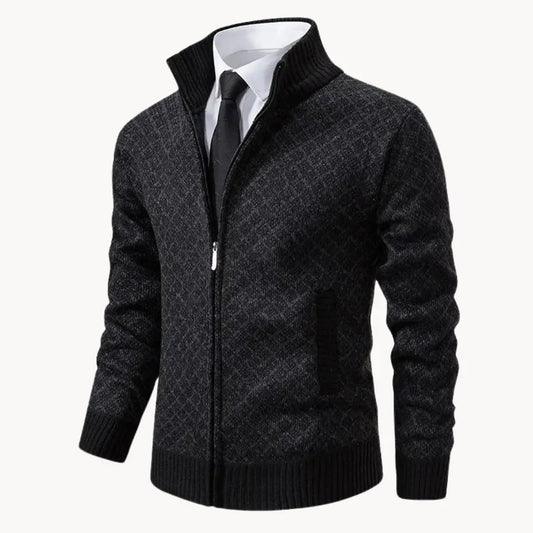 Chaqueta de Suéter con Cremallera Completa para Hombre