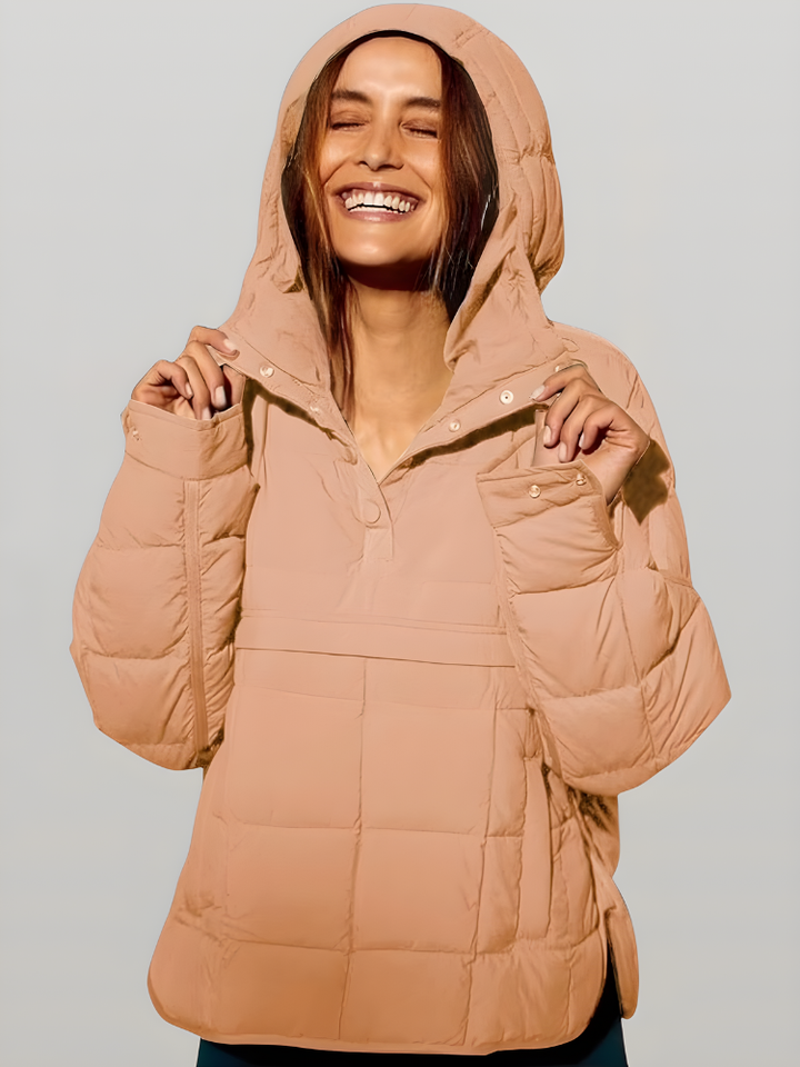 Auvorella Women's Jacket | Quilted Jacket with Hood