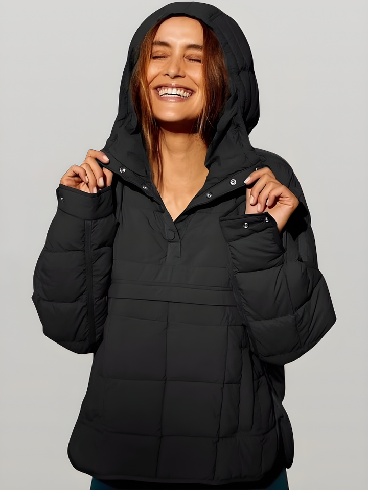 Auvorella Women's Jacket | Quilted Jacket with Hood