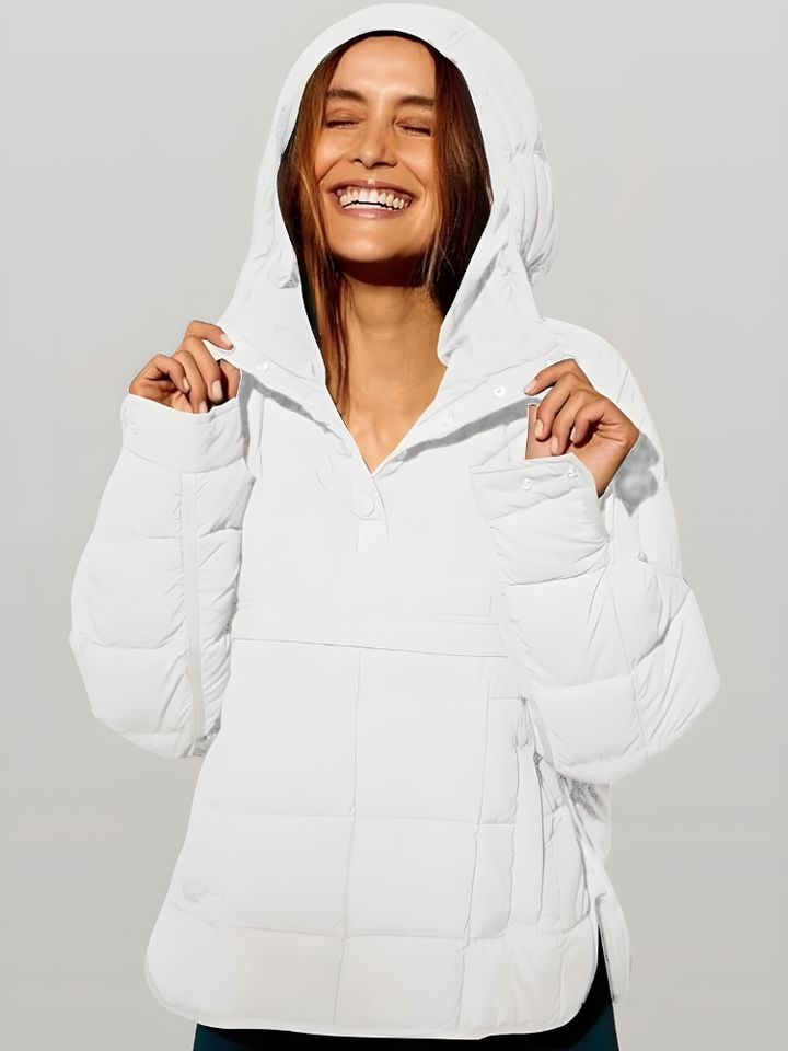 Auvorella Women's Jacket | Quilted Jacket with Hood