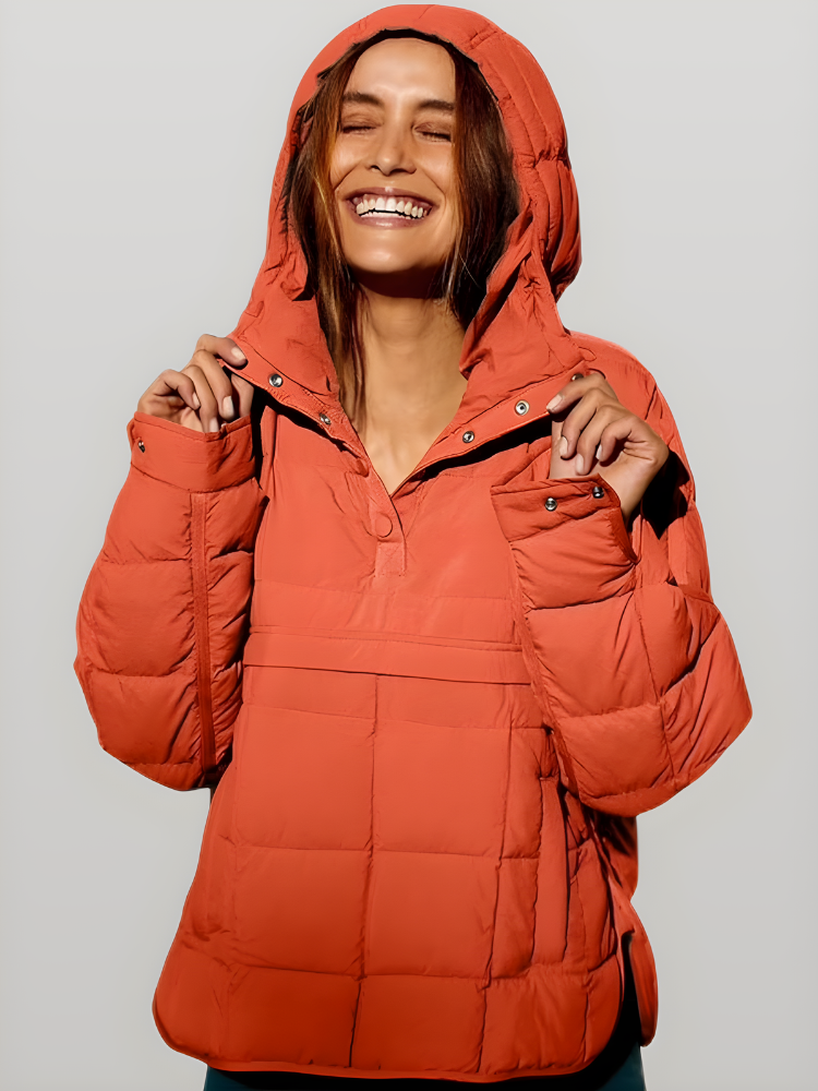 Auvorella Women's Jacket | Quilted Jacket with Hood