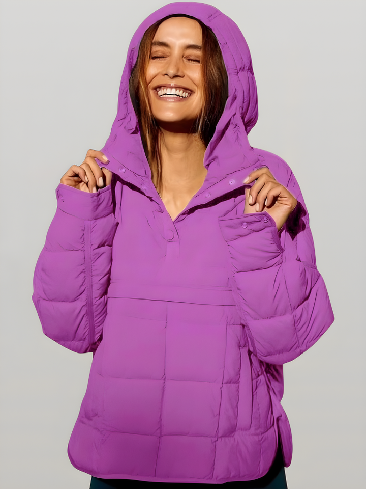 Auvorella Women's Jacket | Quilted Jacket with Hood