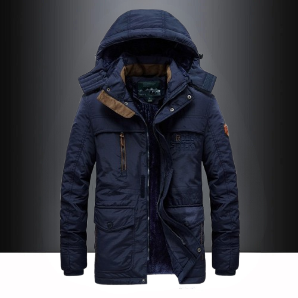 Hudson Parka Invierno Hombre | Abrigo Largo con Capucha y Corte Recto
