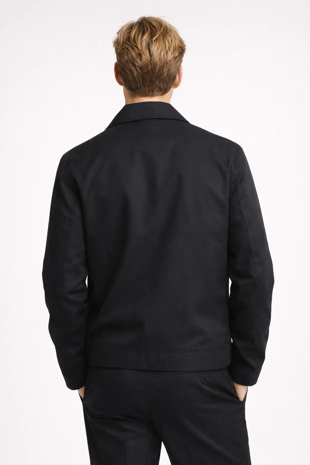 Jachetă bărbați business casual și minimalistă cu căptușeală în carouri pentru primăvară