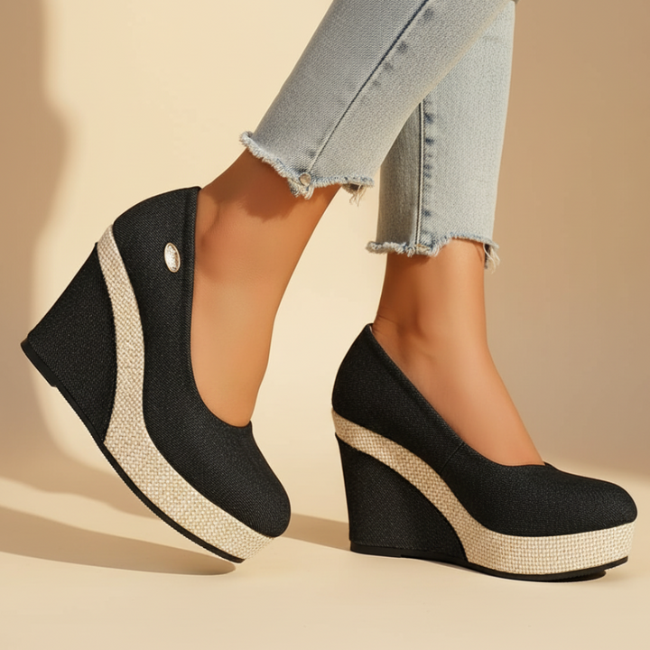 Dámské boty na klínku | Pohodlný slip-on design s lehkou platformou a prodyšným materiálem na celý den