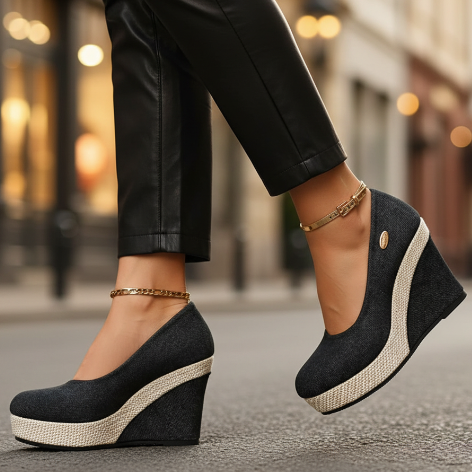 Dámské boty na klínku | Pohodlný slip-on design s lehkou platformou a prodyšným materiálem na celý den