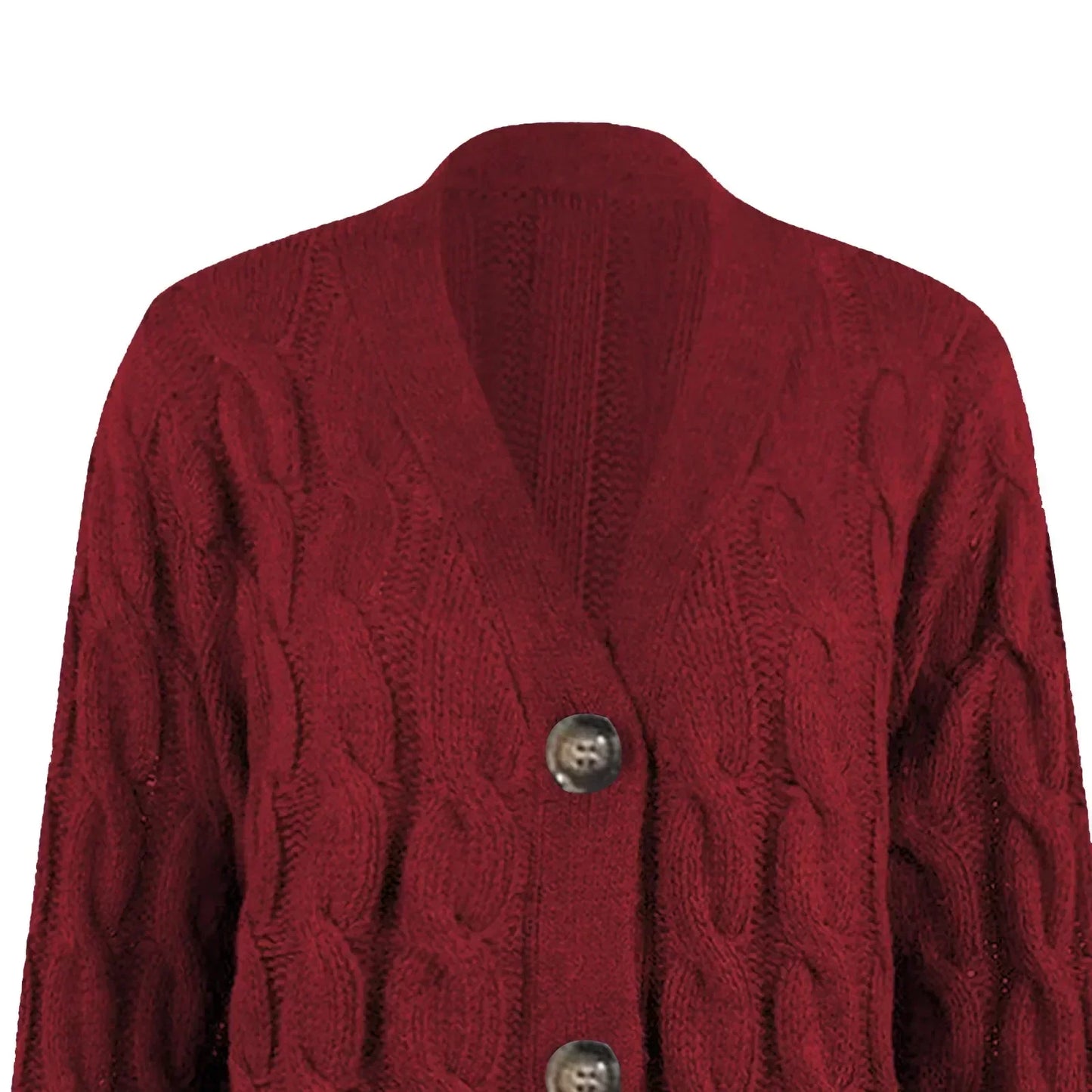 Lureva Cárdigan Largo Mujer | Chaqueta de invierno con Botones