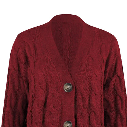 Lureva Cárdigan Largo Mujer | Chaqueta de invierno con Botones