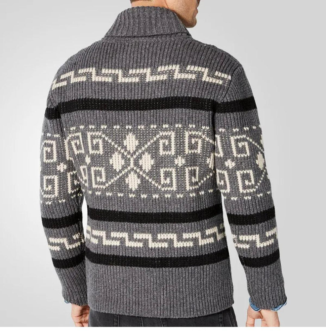 Dorian Pánská Bunda | Kardigan se Zipem a Límcem