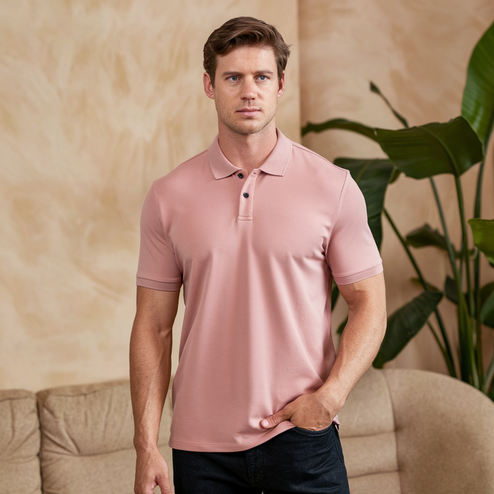 Premium Lightweight Silk Polo for Men