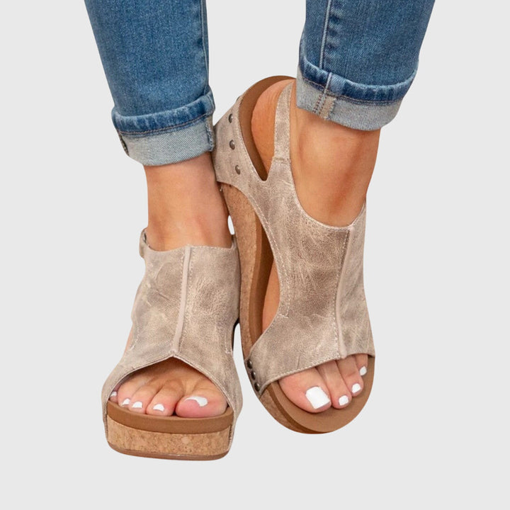 Sandalias Planas Cómodas para Mujer con Cuña Ligera y Hebilla Ajustable | Calzado de Verano Versátil y Ergonómico para Diario