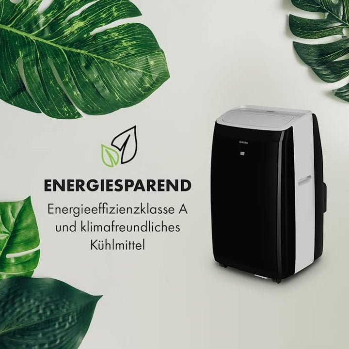 Klarstein Mobile Klimaanlage mit Abluftschlauch, 4-in-1 Klimagerät, Ventilator, Luftentfeuchter & Nachtmodus, Kleine & Portable Klimaanlage für Wohnung & Büro, Niedriger Verbrauch, 14000BTU