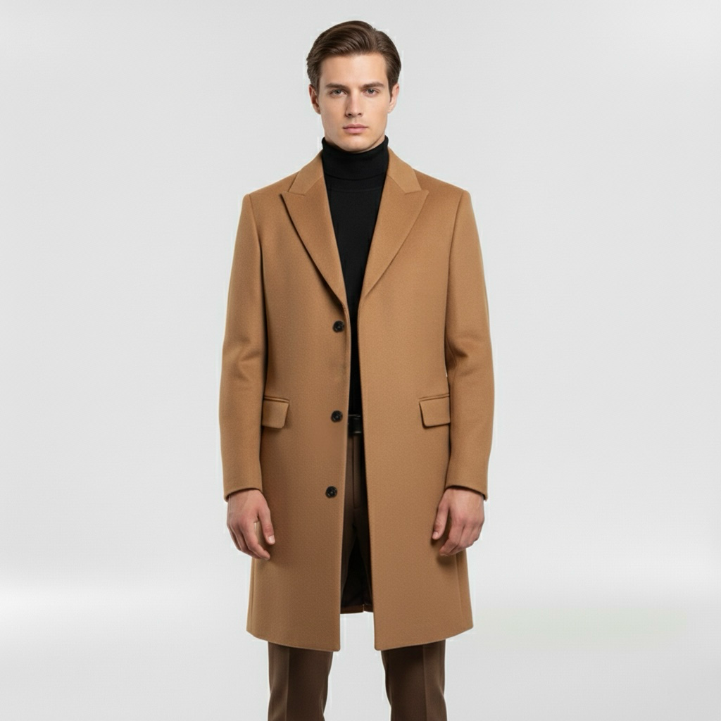 Klasický plášť pro elegantní a neformální zimní a pracovní soupravy