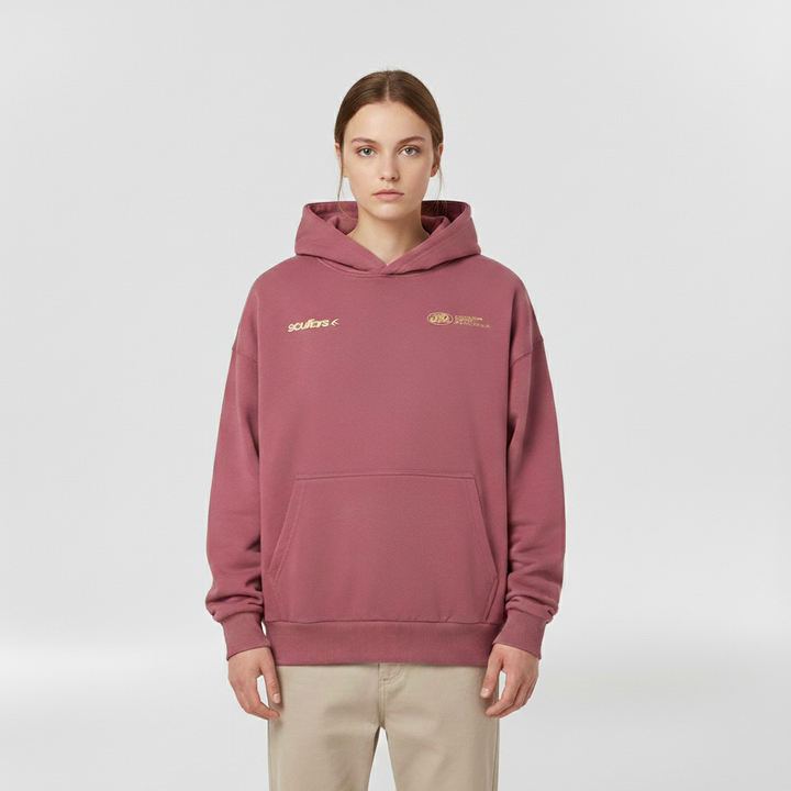 Dámska mikina s kapucňou v nadrozmernom štýle s predným vreckom