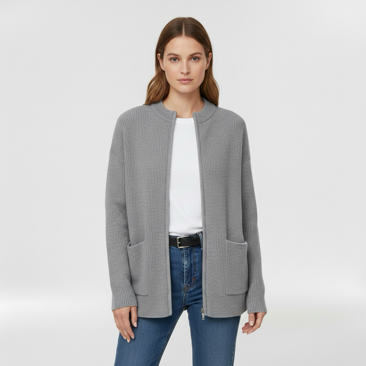 Dámský svetr na zip, ideální na přechodné období