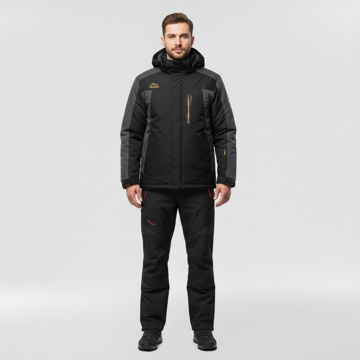 Sada zimní bundy a kalhot pro muže na sníh a chlad