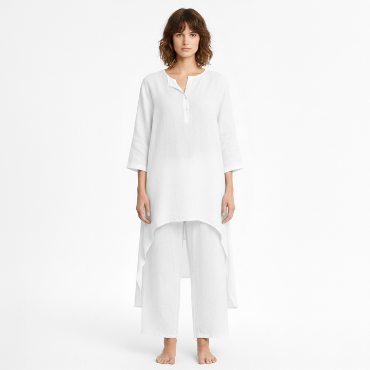 Dámská dvoudílná souprava s tunikou a kalhotami na každý den