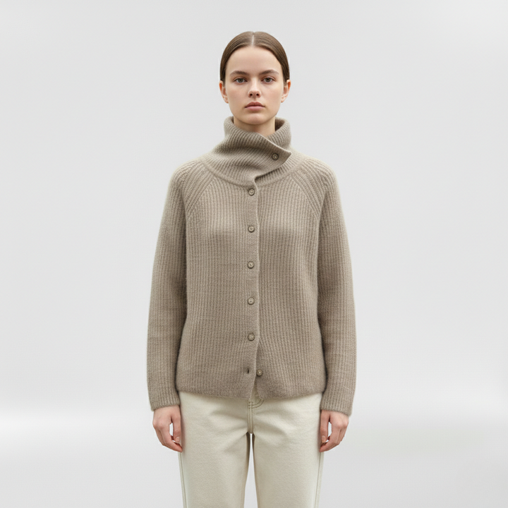 Sweter damski na guziki z przodu do codziennego noszenia