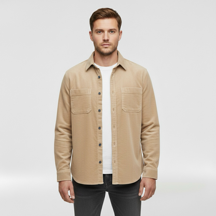 Herrenhemd mit Knöpfen für tägliche Smart-Casual-Looks