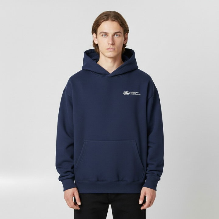 Hanorac cu glugă pentru bărbați cu buzunar frontal pentru uz cotidian neoficial