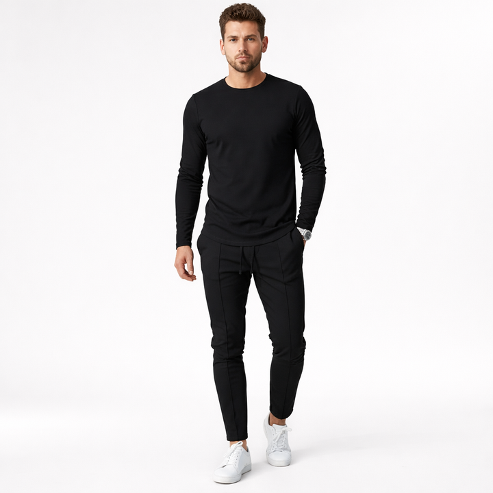 Conjunto de chándal para hombre con sudadera y joggers para una comodidad informal
