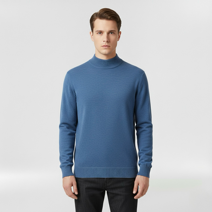 Lekki dzianinowy sweter z okrągłym dekoltem do codziennego użytku