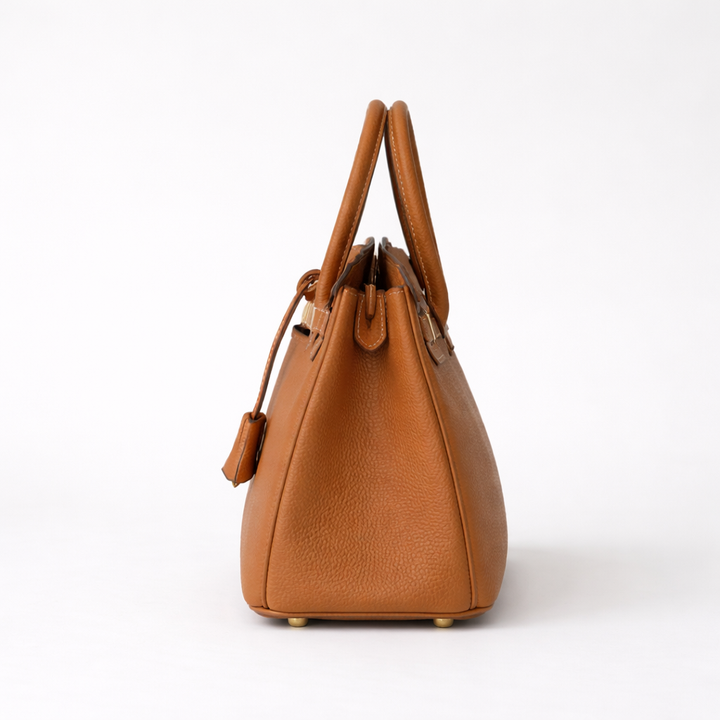 Τσάντα χειρός για γυναίκα με δομημένο σχήμα και επάνω λαβές