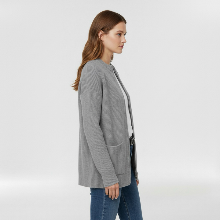 Dámský svetr na zip, ideální na přechodné období