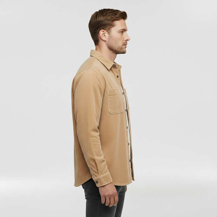 Herrenhemd mit Knöpfen für tägliche Smart-Casual-Looks