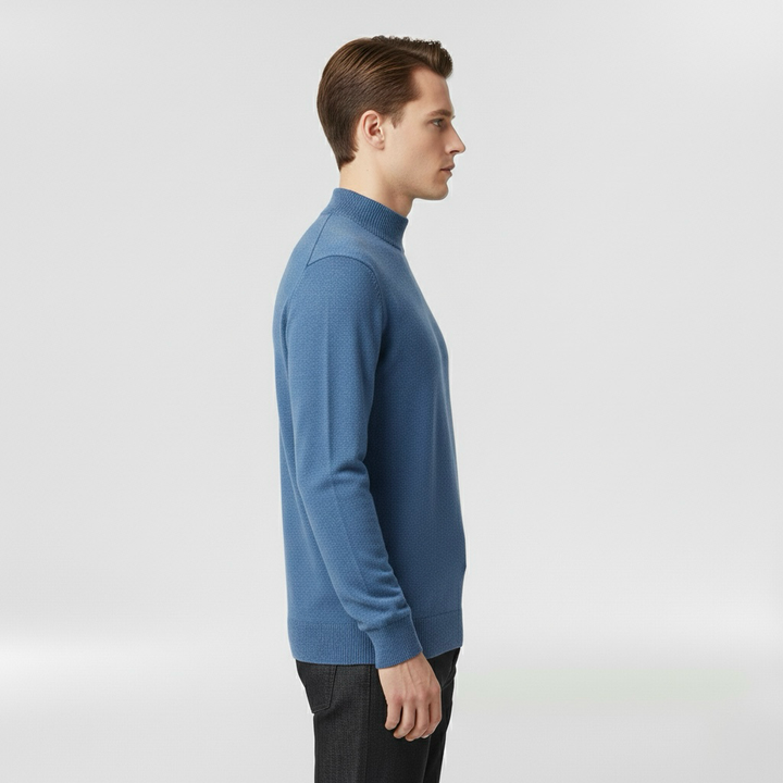 Lekki dzianinowy sweter z okrągłym dekoltem do codziennego użytku