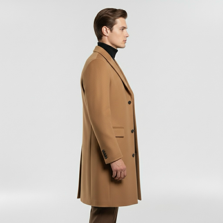 Klasický plášť pro elegantní a neformální zimní a pracovní soupravy