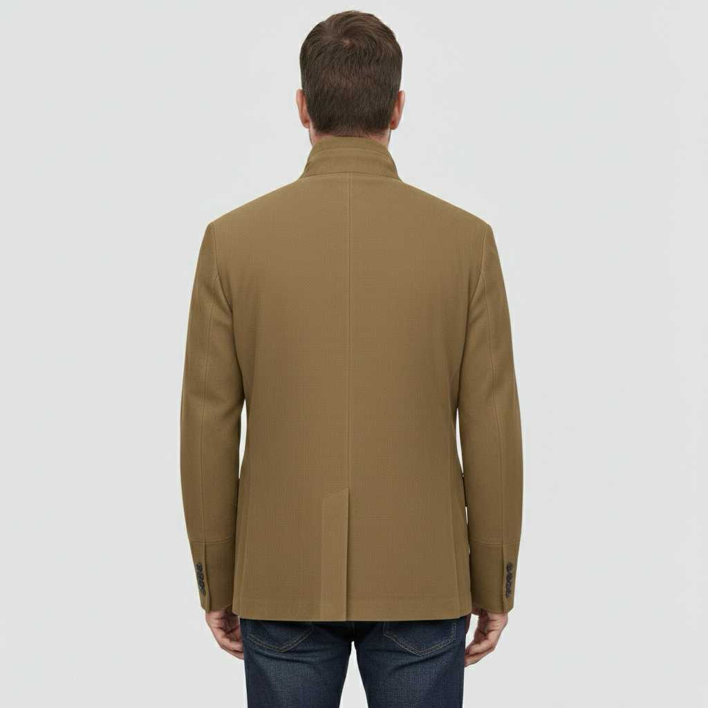 Ανδρικό casual σακάκι με απλή κουμπωτή σειρά για καθημερινή κομψή χρήση