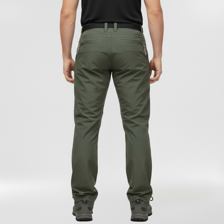 Spodnie bojówki męskie z bocznymi kieszeniami i prostym krojem