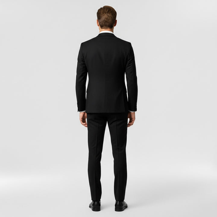 Férfi 3 részes formális öltöny zakóval, mellénnyel és nadrággal