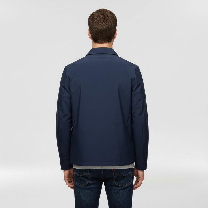 Jachetă de vară pentru bărbați cu fermoar frontal pentru uz zilnic ușor